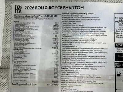 2026 Rolls-Royce Phantom Base