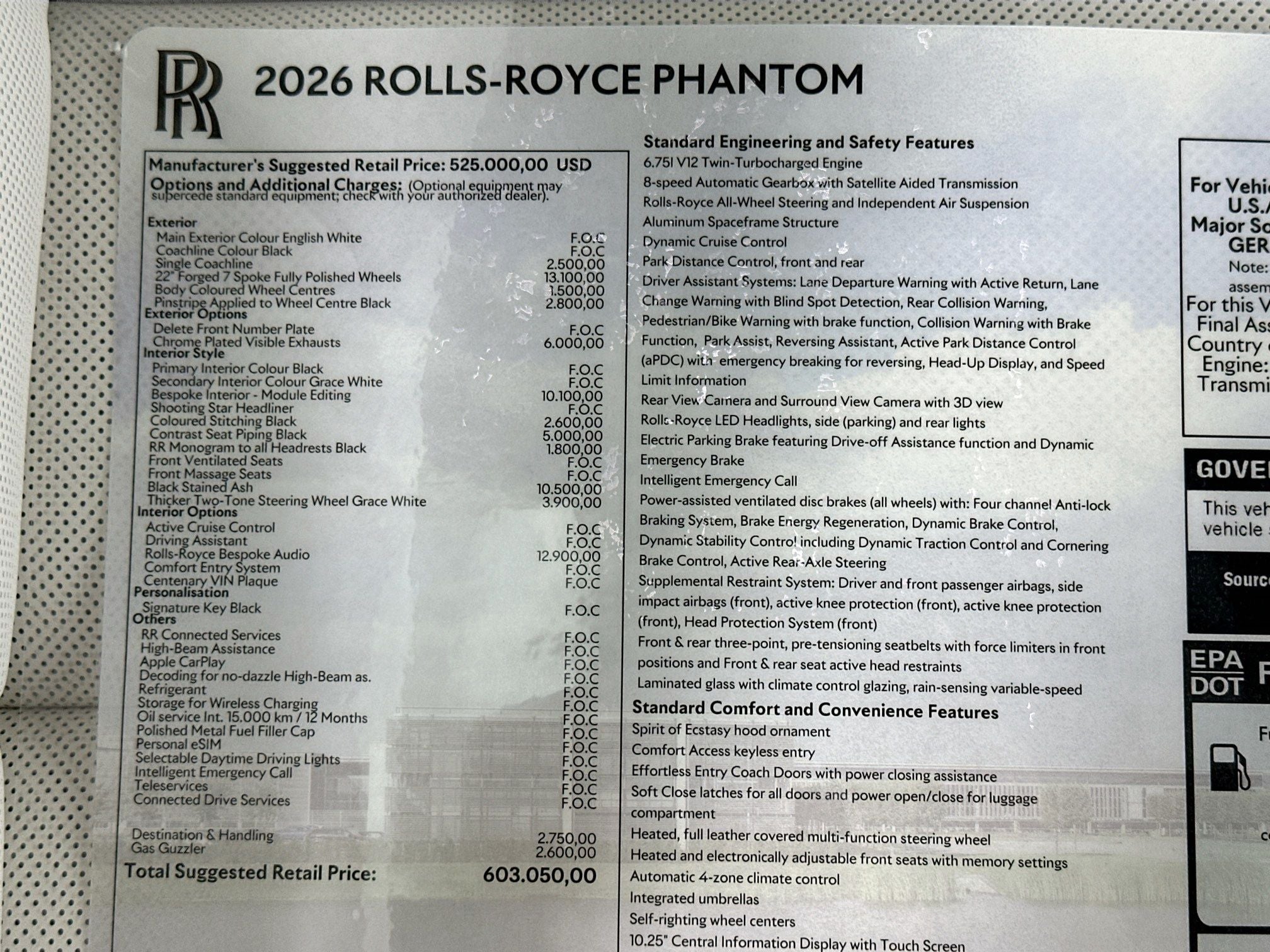 2026 Rolls-Royce Phantom Base