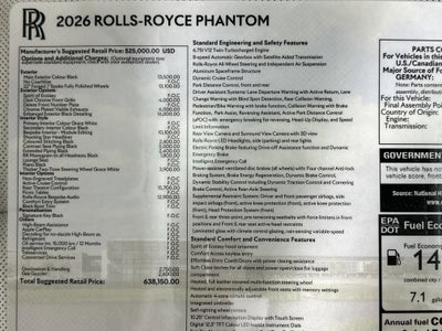 2026 Rolls-Royce Phantom 