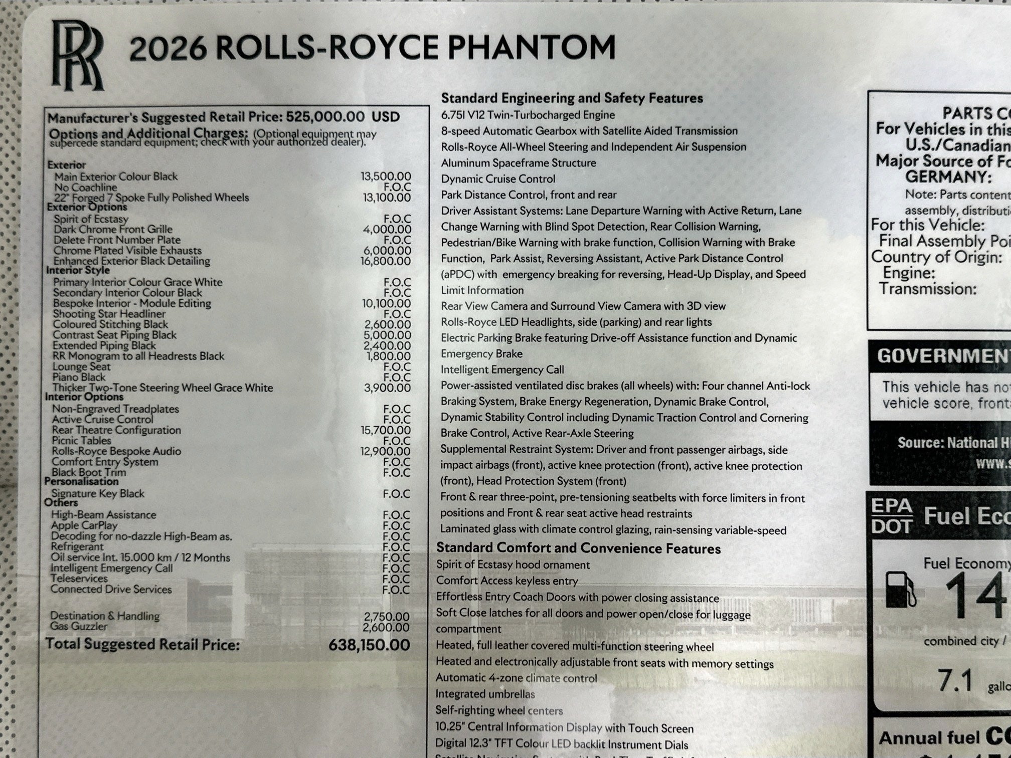 2026 Rolls-Royce Phantom 