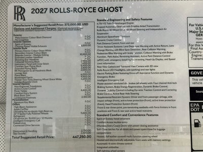 2027 Rolls-Royce Ghost 