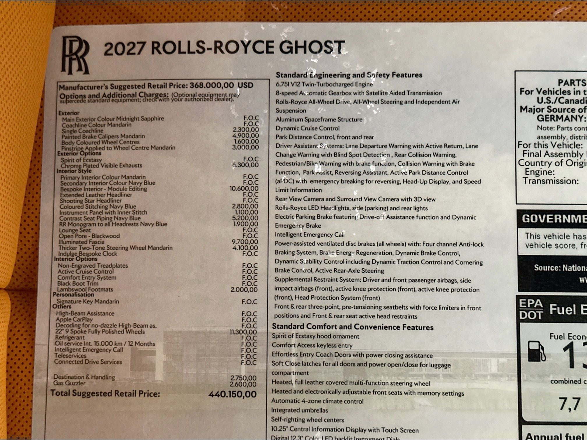 2027 Rolls-Royce Ghost 