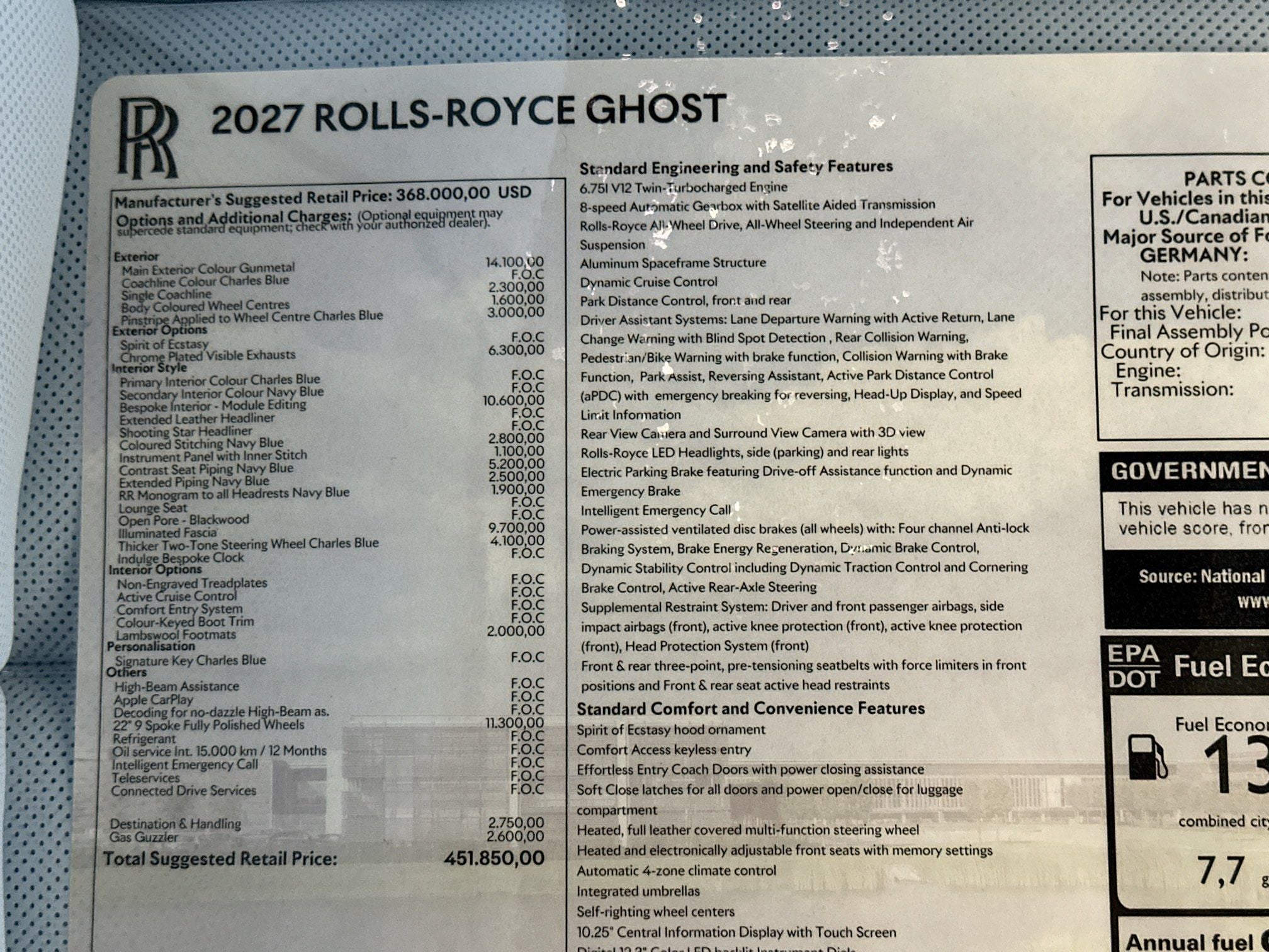 2027 Rolls-Royce Ghost 
