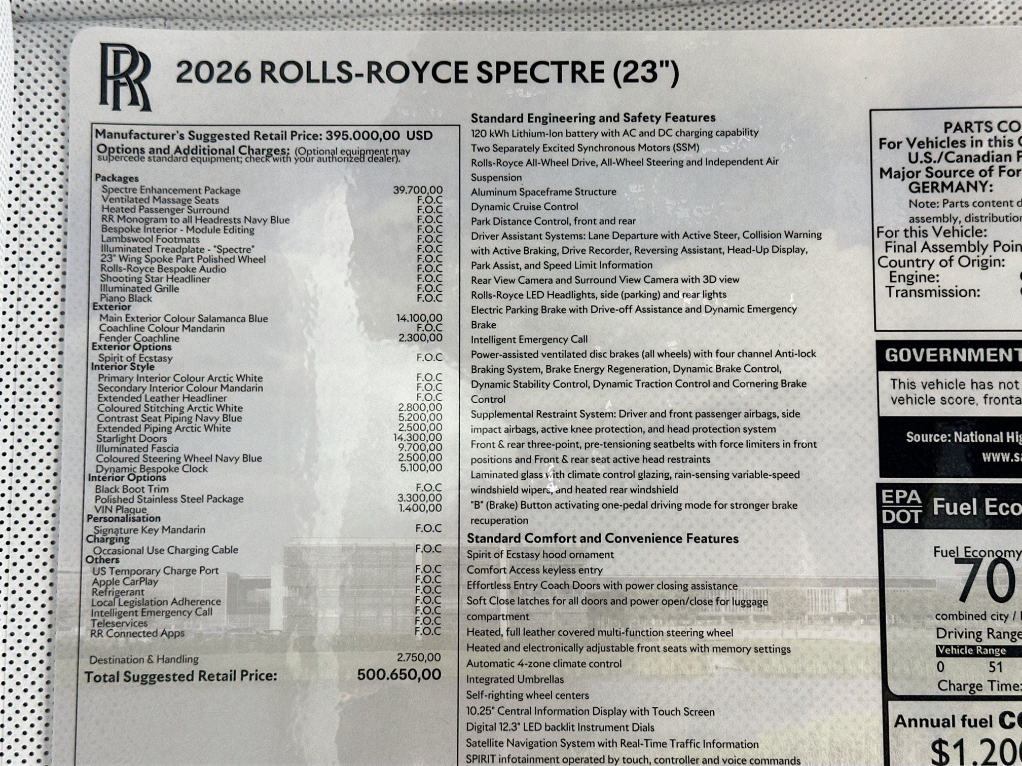 2026 Rolls-Royce Spectre 