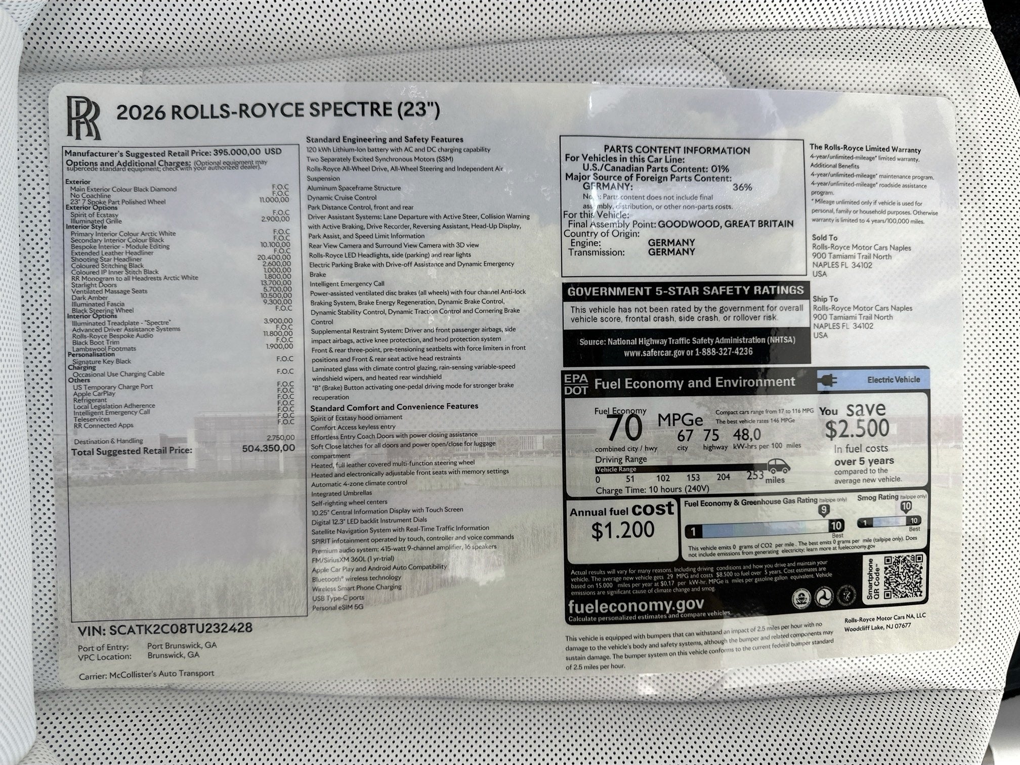 2026 Rolls-Royce Spectre 