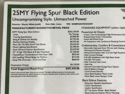 2025 Bentley Flying Spur Black Edition