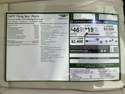 2026 Bentley Flying Spur Azure