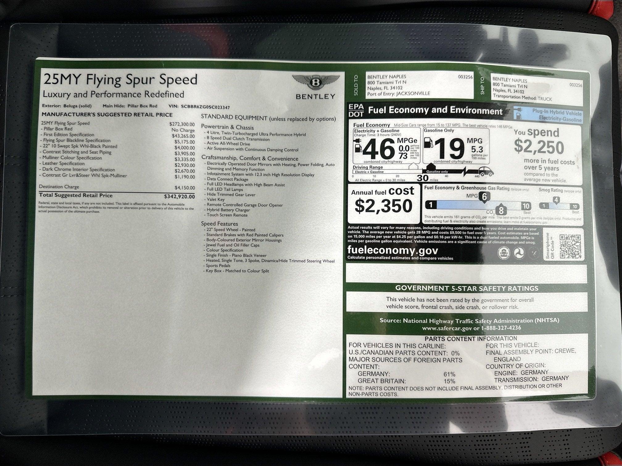 2025 Bentley Flying Spur Speed