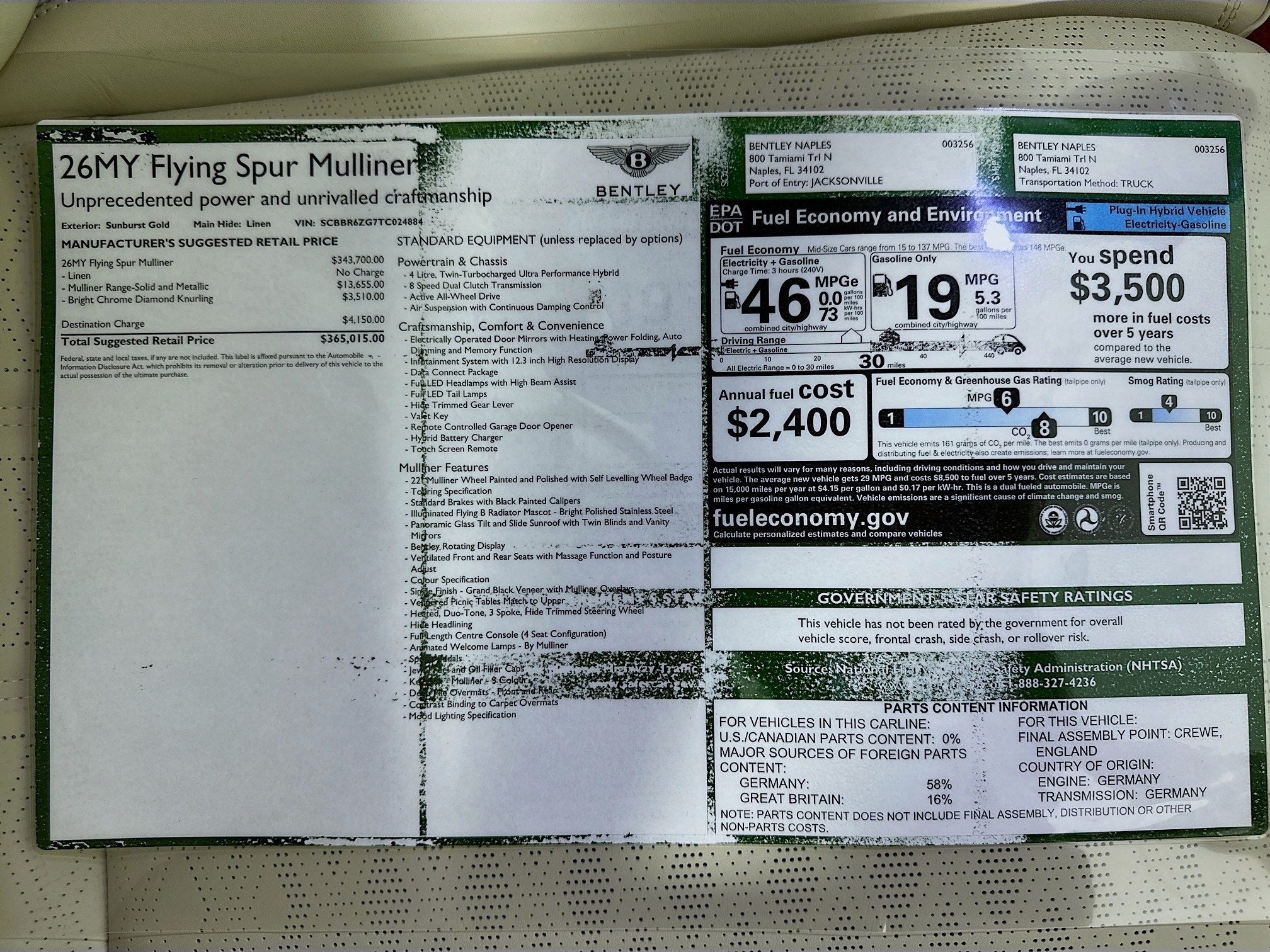 2026 Bentley Flying Spur Mulliner