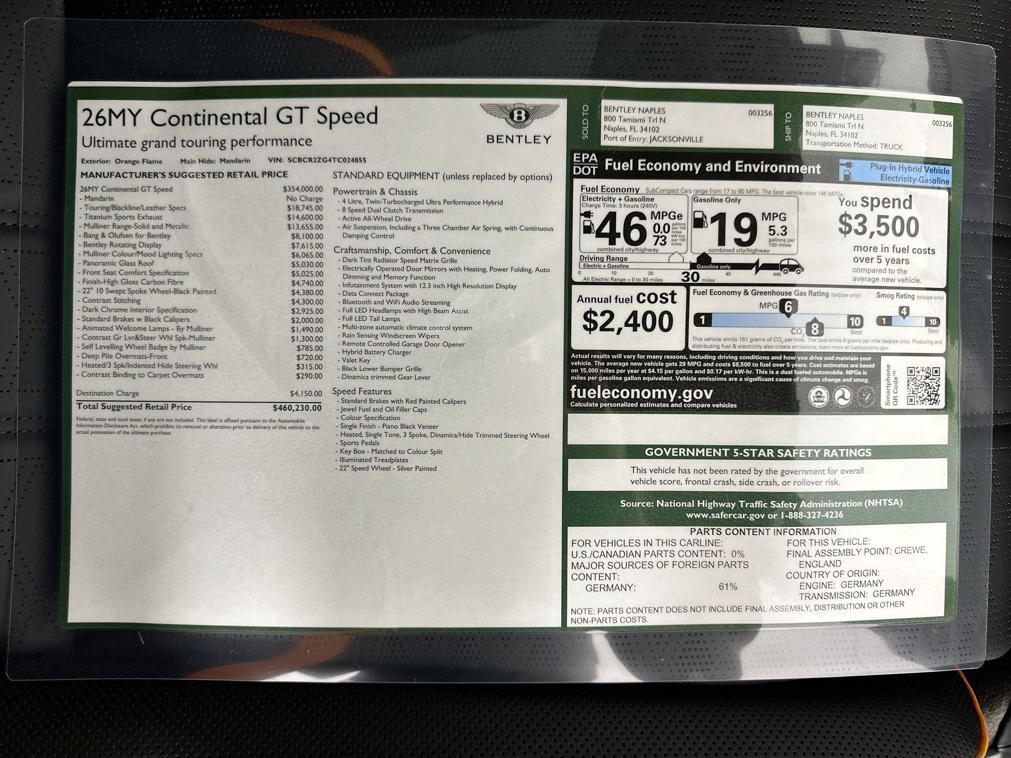2026 Bentley Continental GT Speed