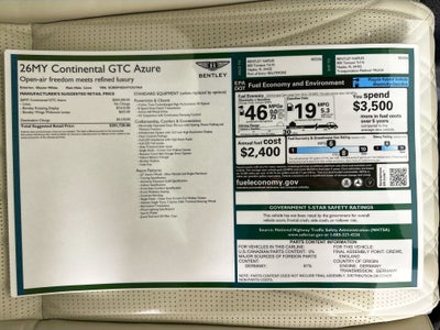 2026 Bentley Continental GTC Base