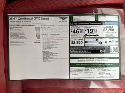 2025 Bentley Continental GTC Naples Edition