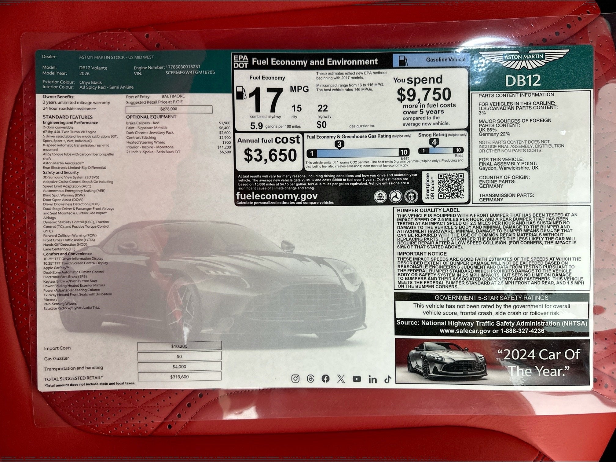 2026 Aston Martin DB12 Volante