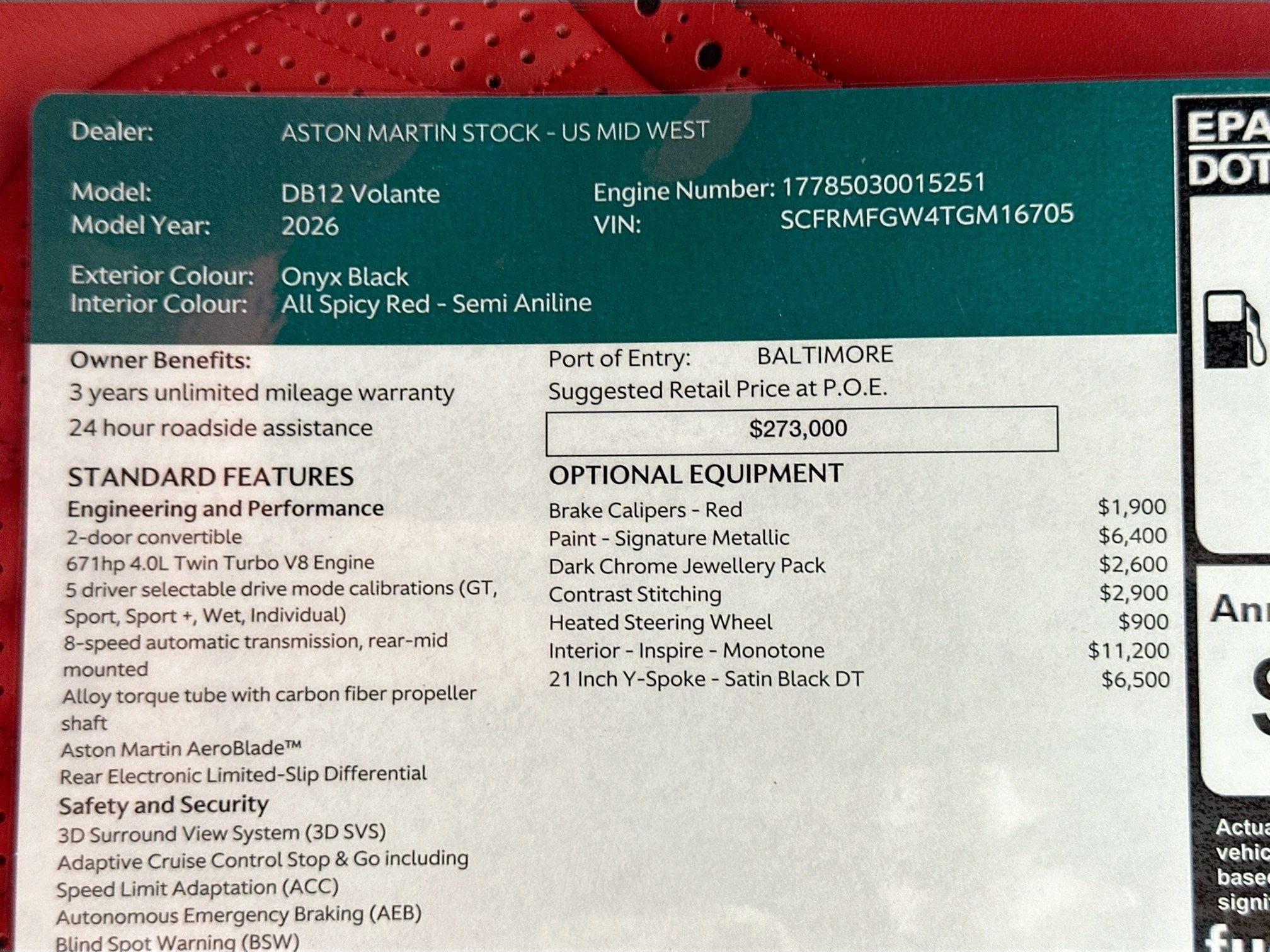 2026 Aston Martin DB12 Volante