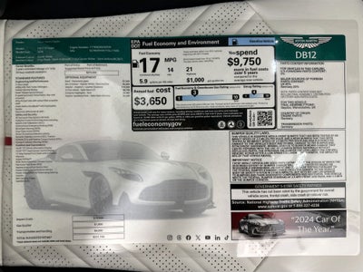 2026 Aston Martin DB12 S