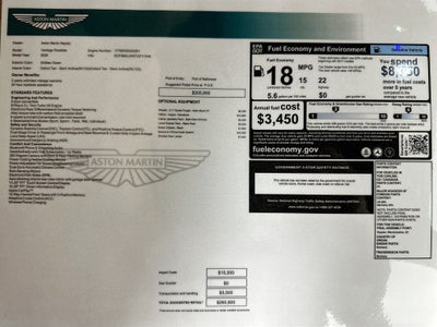 2026 Aston Martin Vantage Roadster