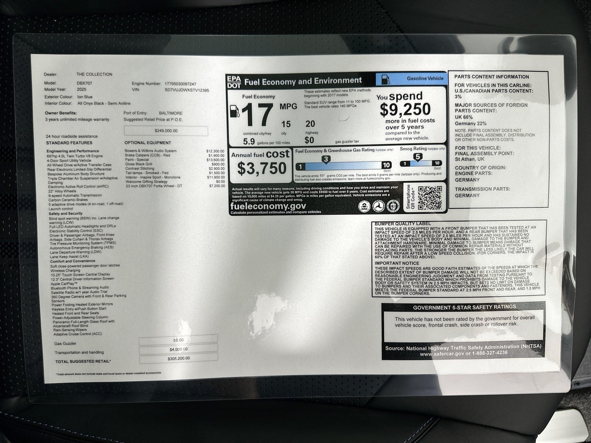 2025 Aston Martin DBX 707 Base