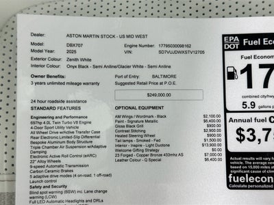 2025 Aston Martin DBX 707 Base