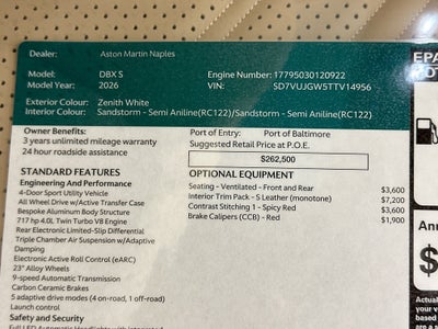 2026 Aston Martin DBX S