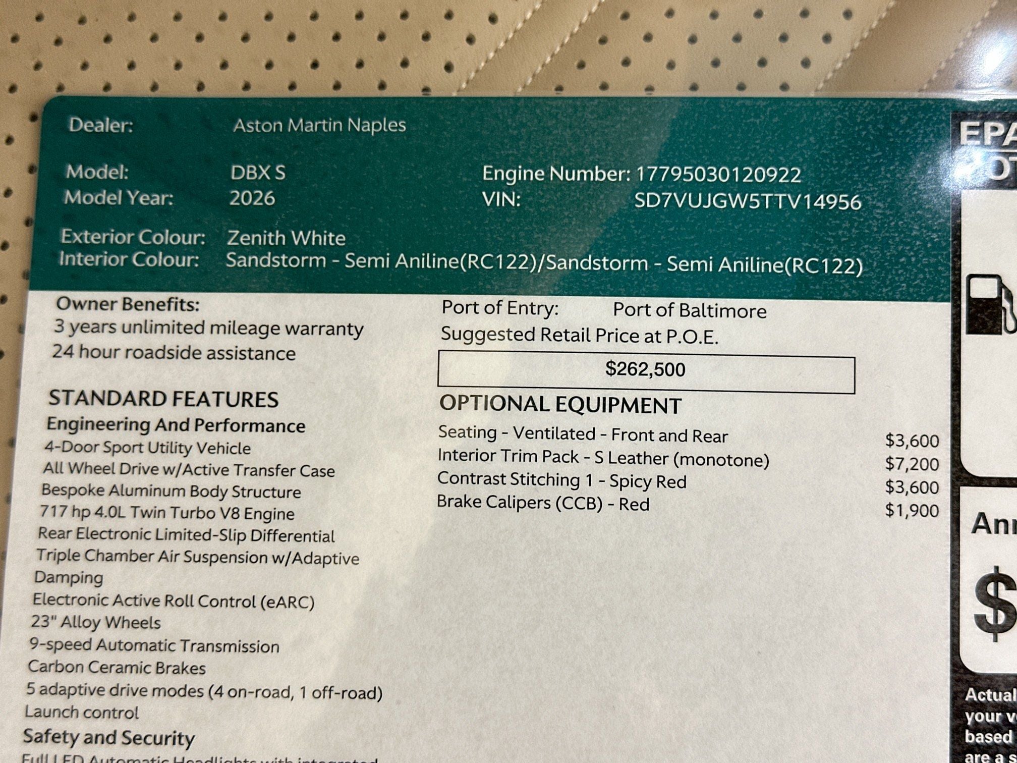 2026 Aston Martin DBX S