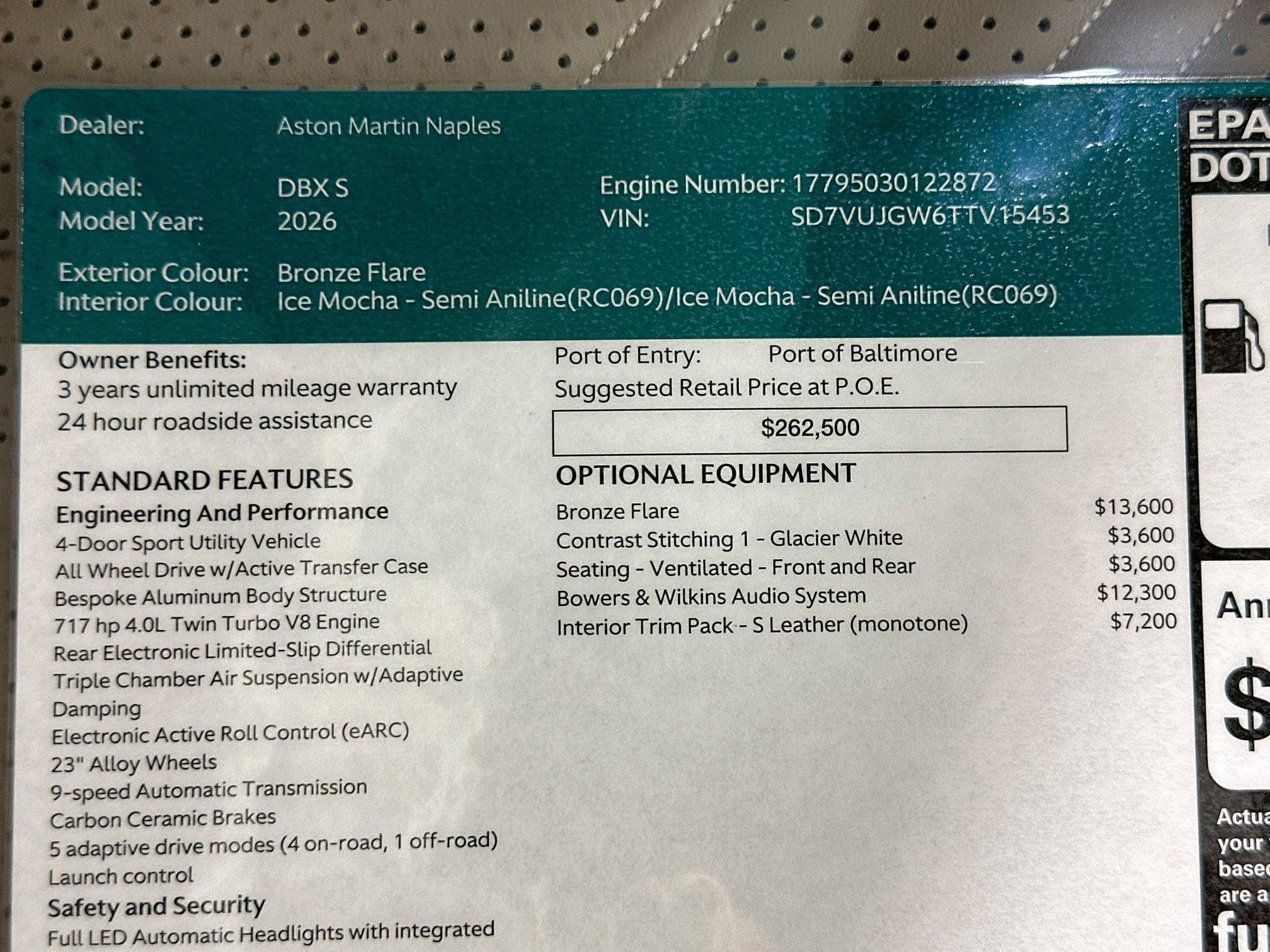 2026 Aston Martin DBX S