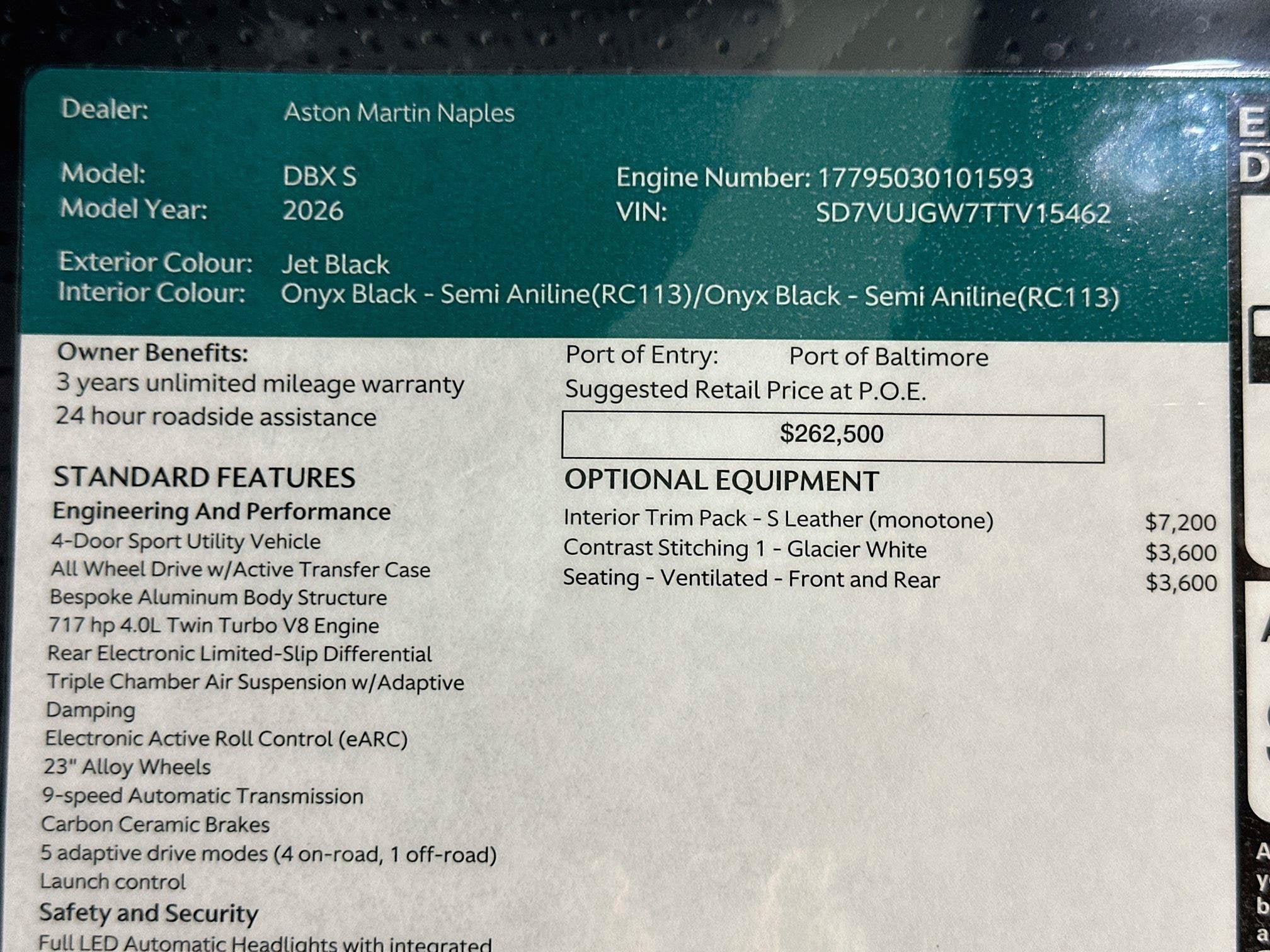 2026 Aston Martin DBX S