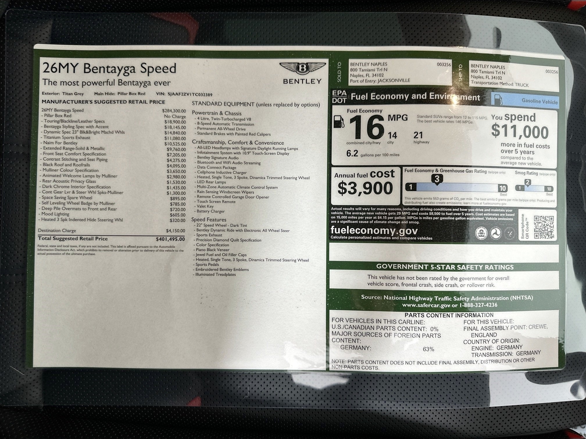 2026 Bentley Bentayga Speed