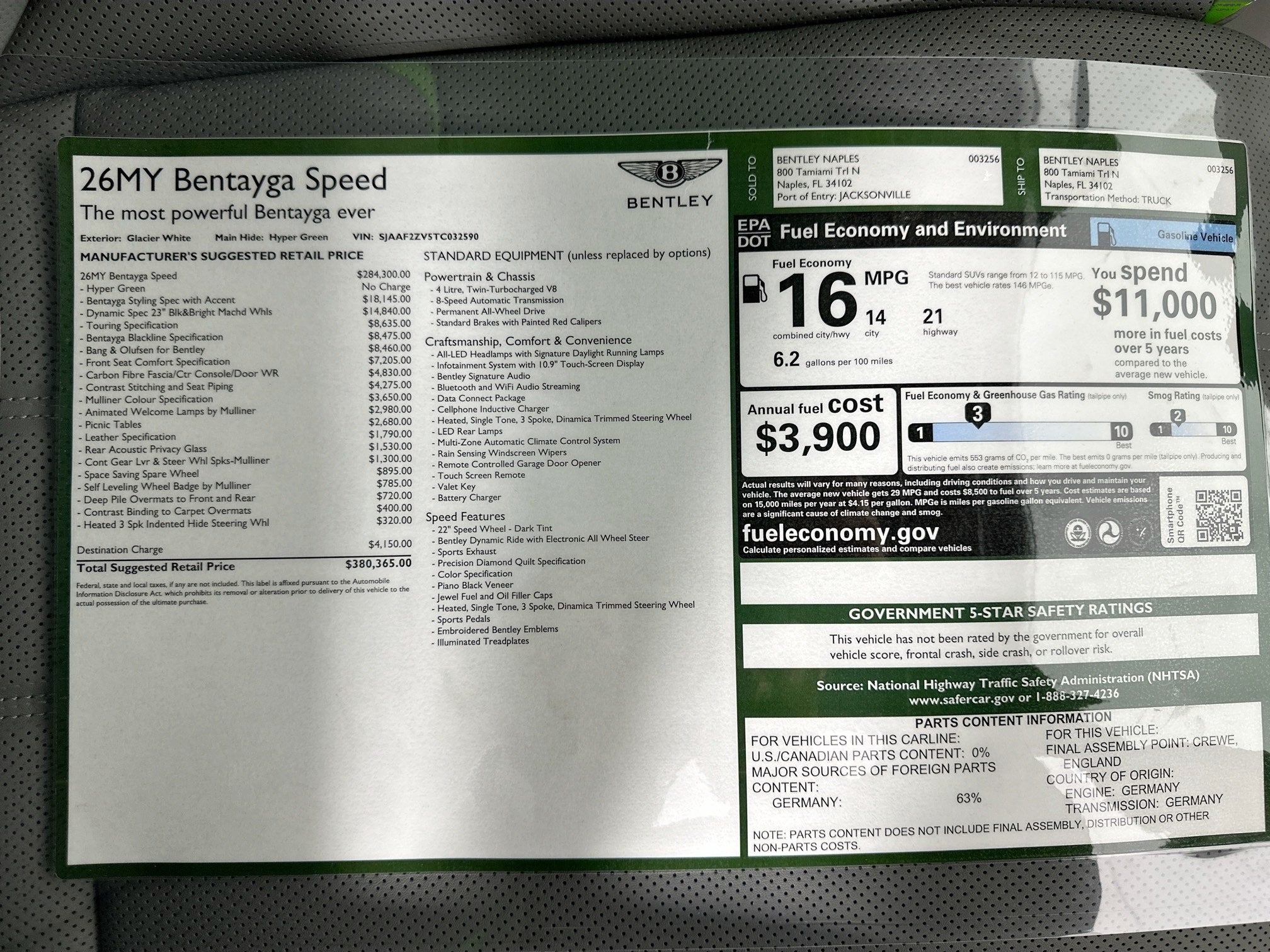 2026 Bentley Bentayga Speed