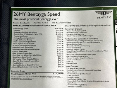 2026 Bentley Bentayga Speed