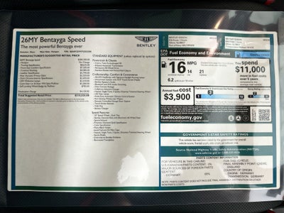 2026 Bentley Bentayga Speed