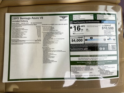 2025 Bentley Bentayga Azure