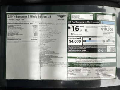 2025 Bentley Bentayga S Black Edition