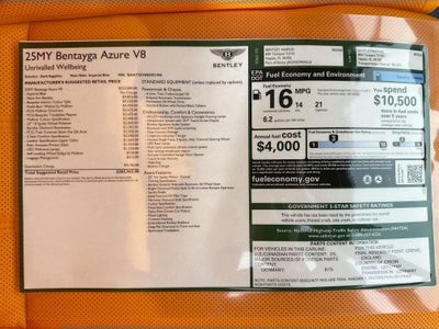 2025 Bentley Bentayga Azure Naples Edition