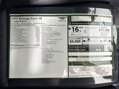 2025 Bentley Bentayga Azure