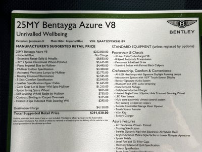 2025 Bentley Bentayga Azure