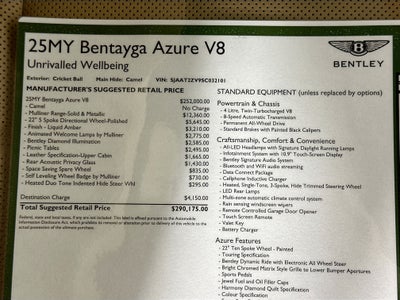 2025 Bentley Bentayga Azure