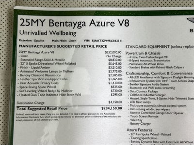 2025 Bentley Bentayga Azure