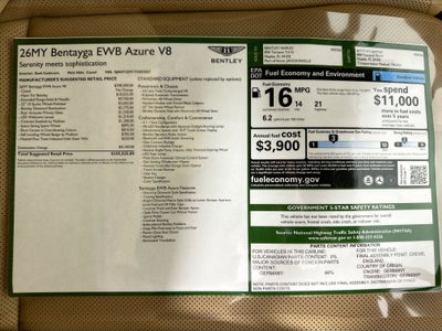 2026 Bentley Bentayga EWB Azure