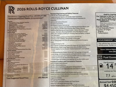 2026 Rolls-Royce Cullinan 