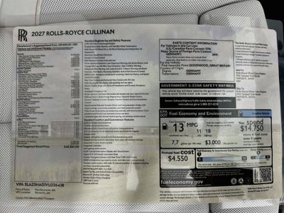 2027 Rolls-Royce Cullinan 