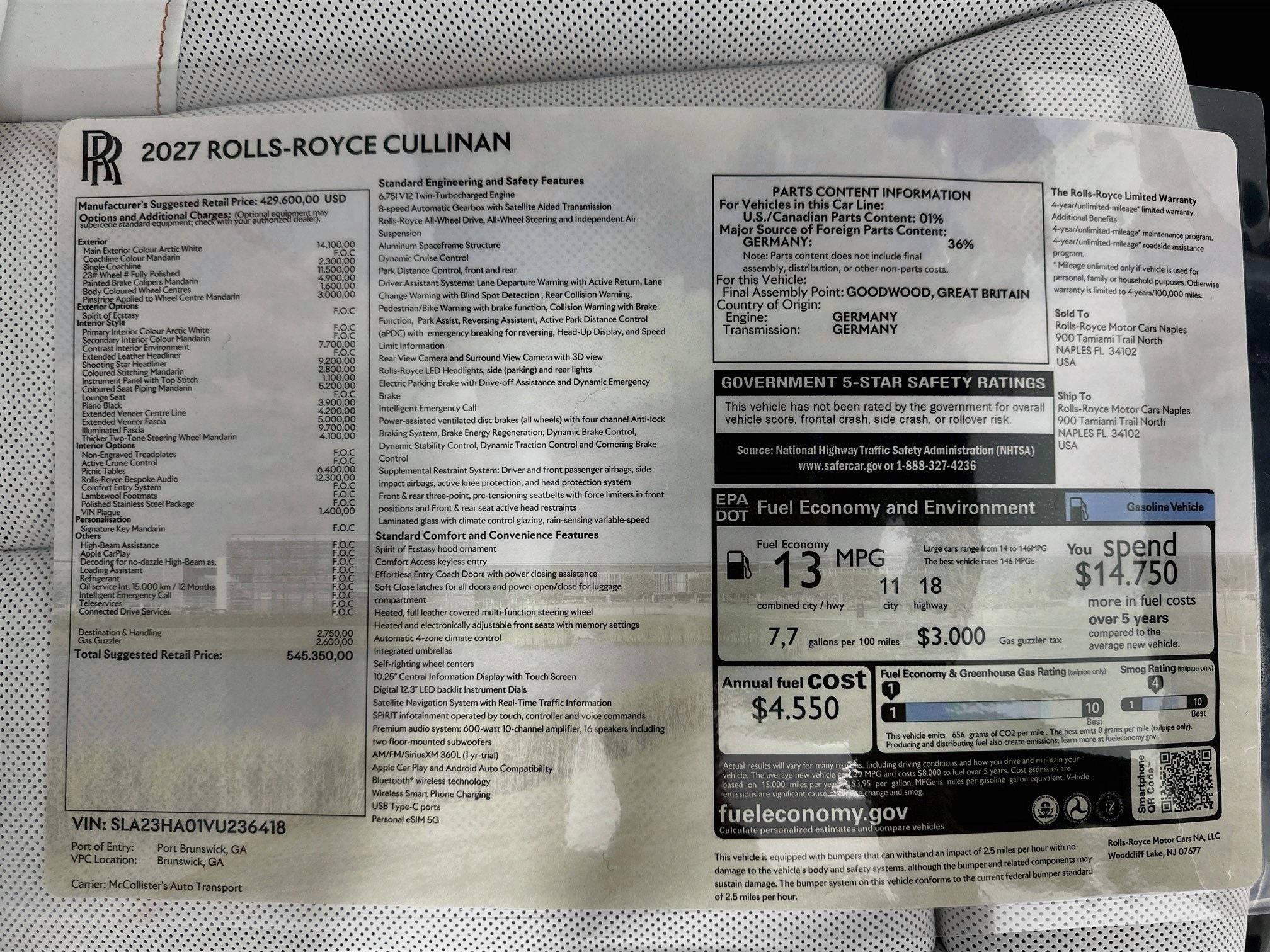2027 Rolls-Royce Cullinan 