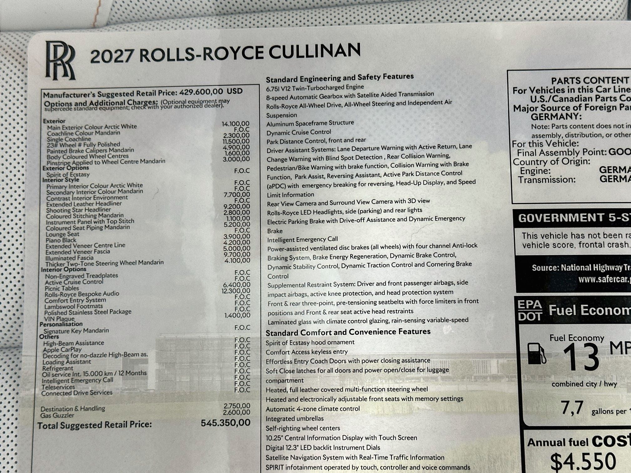 2027 Rolls-Royce Cullinan 
