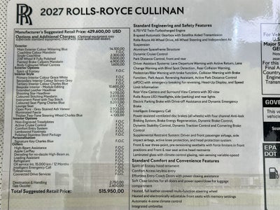 2027 Rolls-Royce Cullinan 