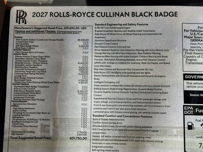 2027 Rolls-Royce Black Badge Cullinan Base