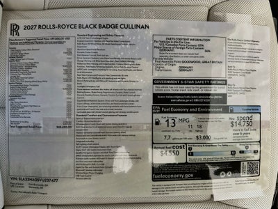2027 Rolls-Royce Black Badge Cullinan Base