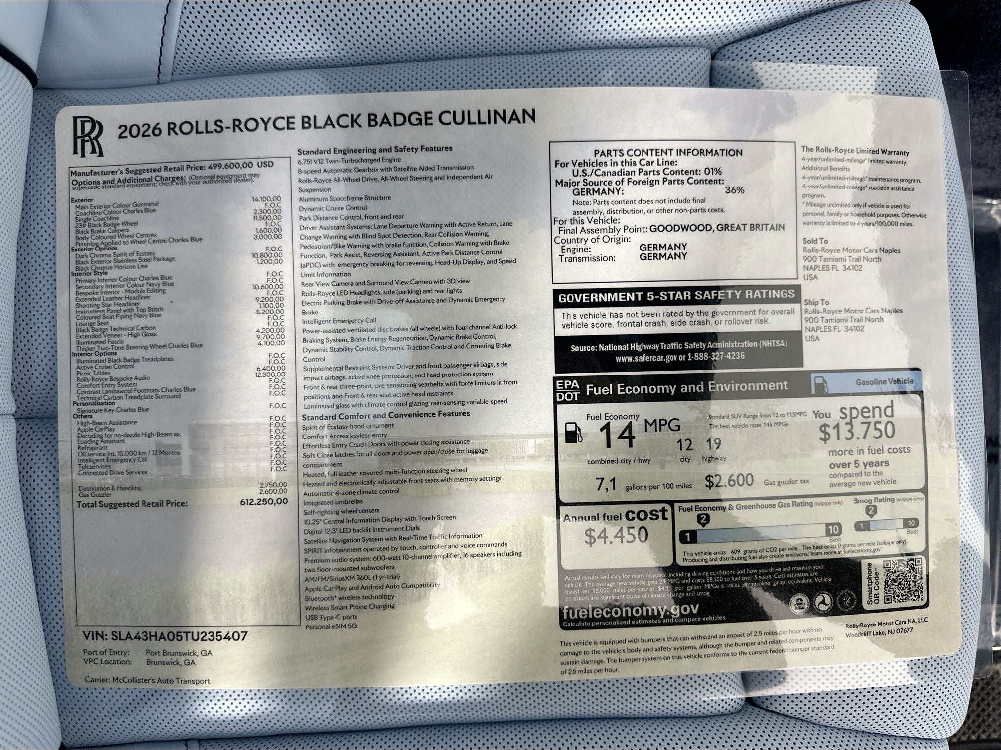 2026 Rolls-Royce Black Badge Cullinan Base