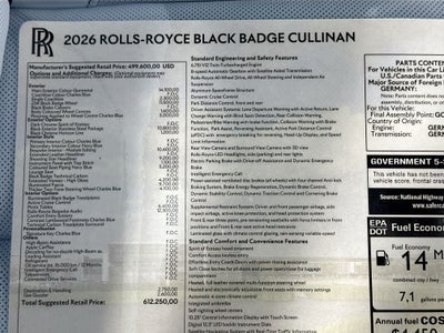 2026 Rolls-Royce Black Badge Cullinan Base