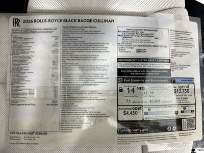 2026 Rolls-Royce Black Badge Cullinan Base
