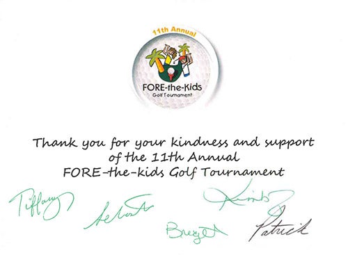 FORE-the-kids Golf Tournament