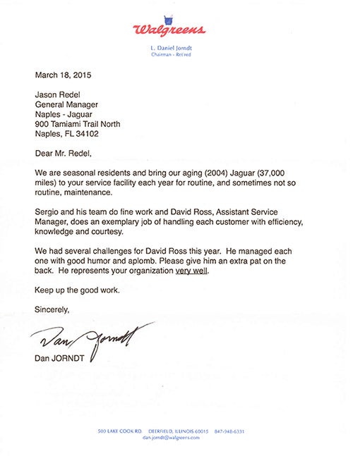 Walgreens Thank You note